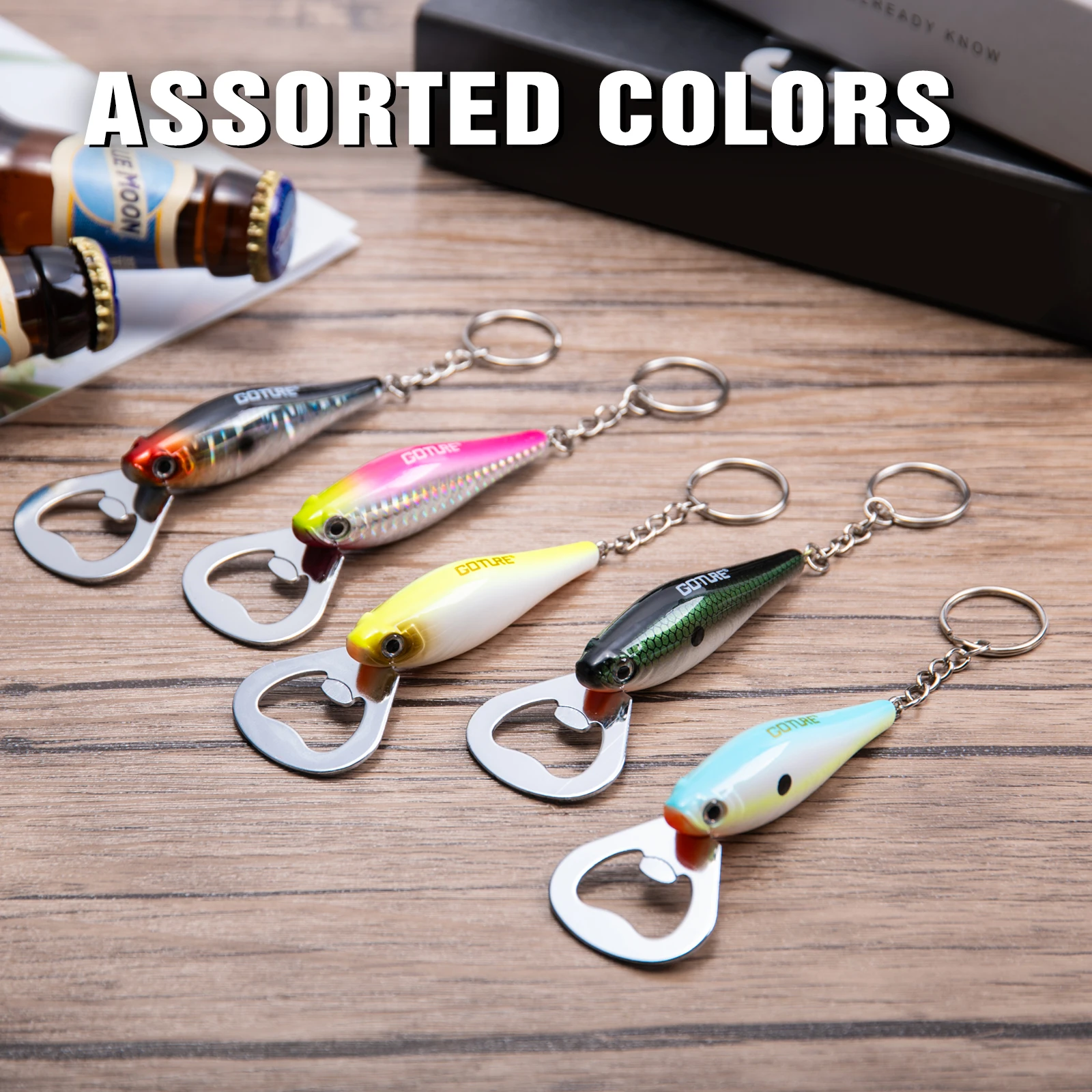 Kitchen Gadgets Everyone Needs - Goture 1 個釣りルアーボトルオープナー炭素鋼魚パターン釣りアクセサリービールダイニングバーガジェットキッチンツール