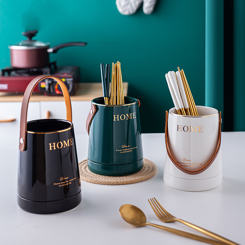 Kitchen Gadgets In Japan - アクセサリー、調理器具、容器ホルダー、セラミック製キッチンカトラリー収納チューブ、水切り、ハンドル付きガジェットツール、整理ボックス