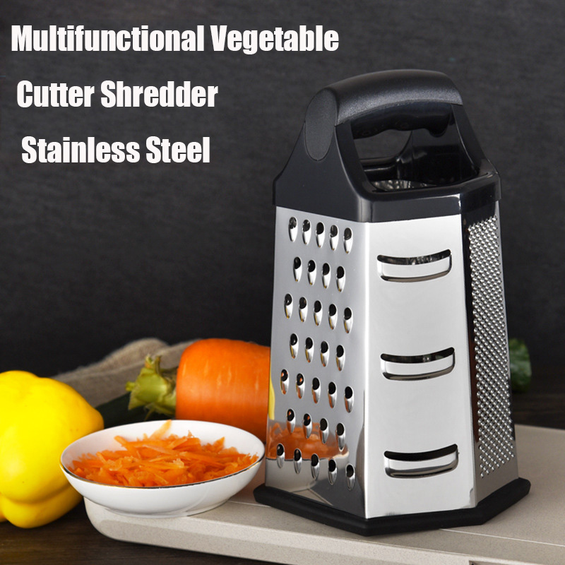 Cheese Grater Box - プロのボックスおろし金ステンレス鋼 6 面多目的野菜カッターシュレッダー手動チーズスライサーキッチンツール