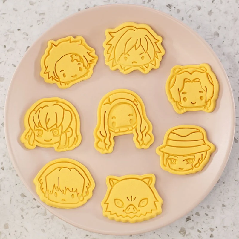 Kitchen Gadgets In Japan - デーモンスレイヤーケーキクッキーカッターセット たんじろうねずこ DIY 3D ベーキングモールド クッキーツールセット