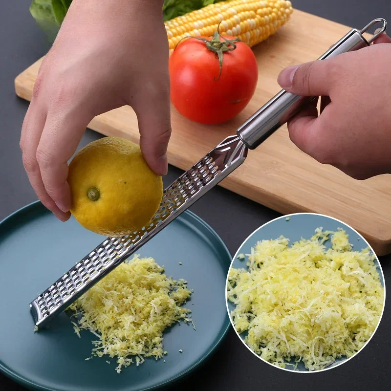 Cheese Grater Box - ステンレス鋼おろし金チーズロングプレーナーベーキングチーズおろし金チョコレートおろし金レモンピールスクレーパー