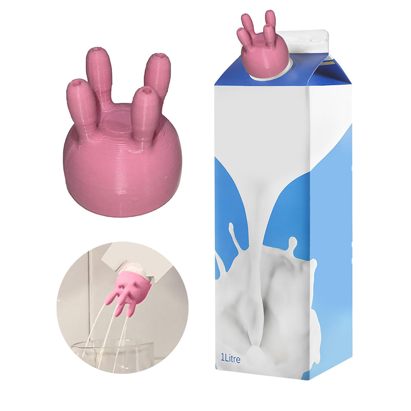Kitchen Gadgets And Toys - クリエイティブミルクボトルディスペンサー,ドリンクジュースボトル,カートンキャップ,ミルクダイバータ,キッチンガジェット,子供のための面白いいたずらアクセサリー,誕生日パーティー