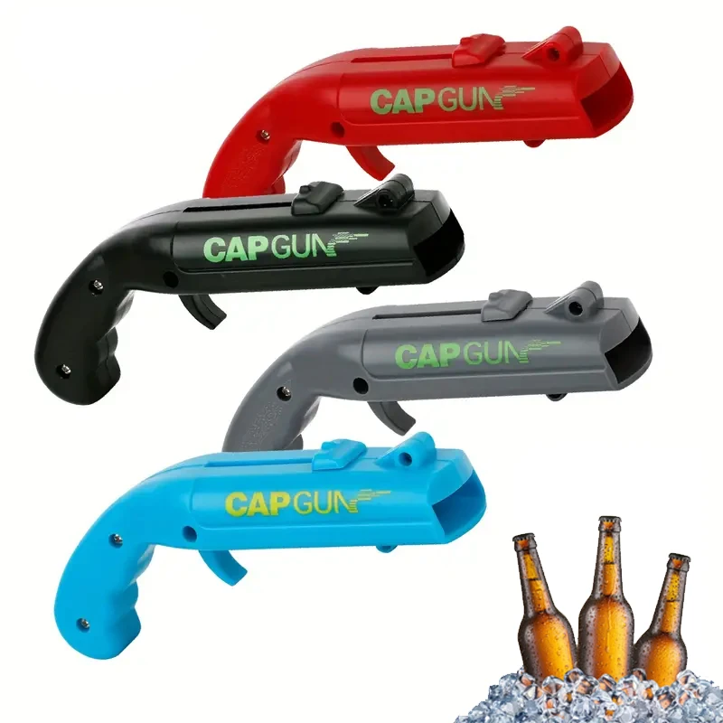 Kitchen Gadgets And Toys - 1 Pc ビールオープナーボトルフライングキャップランチャーシューターパーティー飲酒ゲームおもちゃキッチンガジェットバーアクセサリー Destapador ピストラ