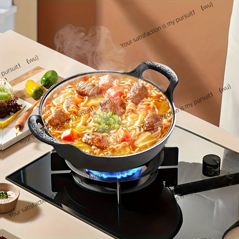 Cast Iron Skillet - ミニ鋳鉄製スキレット、両手ハンドル付き - ノンスティック加工、キャンプやグリルに最適。 耐久性があり、耐熱性があります。