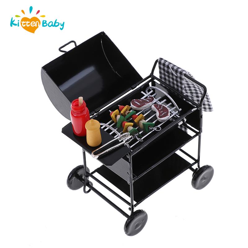 Kitchen Gadgets And Toys - 子供のドールハウス,1/12スケール,ミニチュアバーベキュー装飾品,ガジェット,キッチンフードミニ家具,素晴らしいオファー