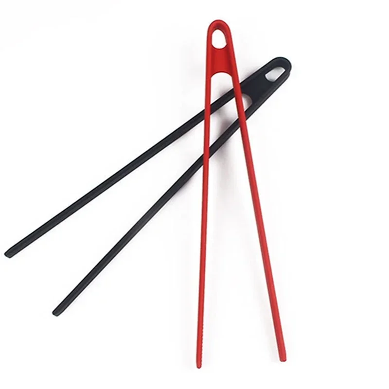 Kitchen Gadgets For Chefs - サラダ用フードトング 滑り止めシリコン製キッチンツール バーベキュークリップ 三本爪プライヤー 調理器具 バーベキューツール