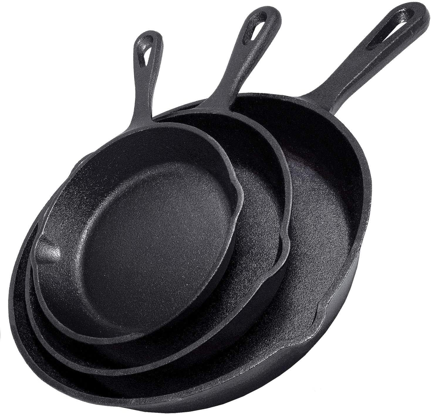 Cast Iron Skillet - 14/16/20cm 鋳鉄製フライパン ノンスティック オムレツ パンケーキ用朝食パン IH対応