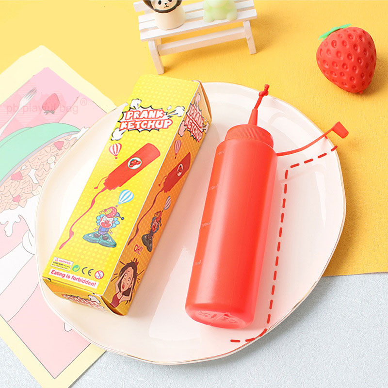 Kitchen Gadgets And Toys - 面白いケチャップサラダボトルいたずらリリース圧力おもちゃ子供のいたずらおもちゃキッチンガジェットクリエイティブハロウィンギフト WG33