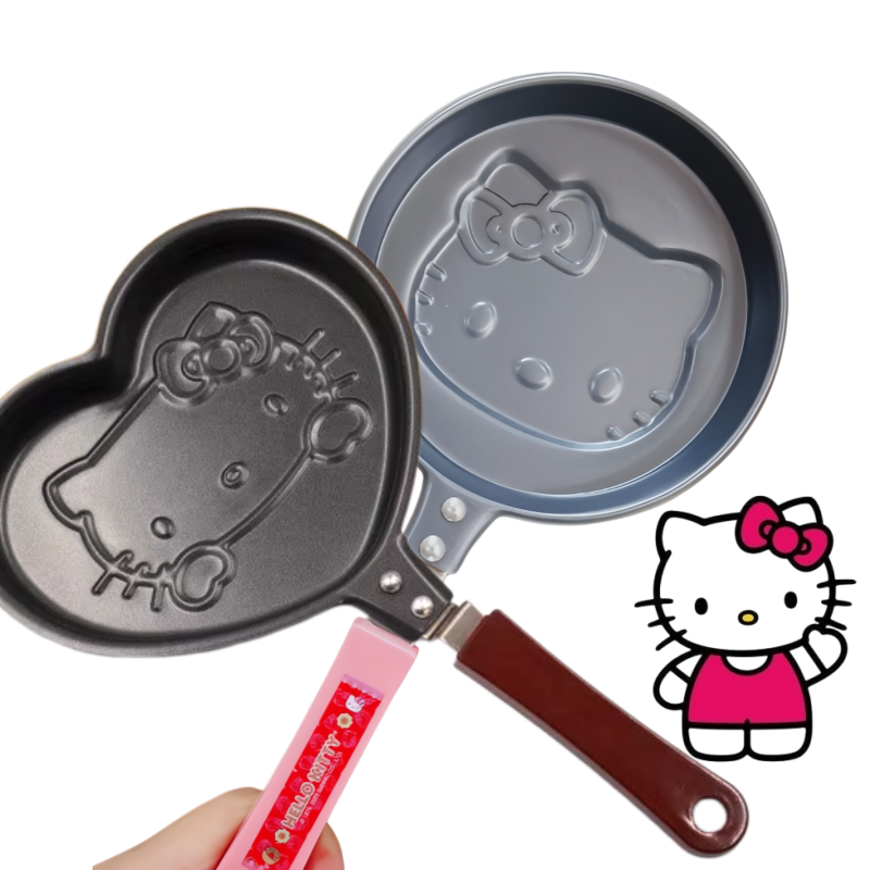 Kitchen Gadgets In Japan - かわいいハローキティミニ漫画パンケーキ卵焼き器 カワイイアニメホリデーギフト 朝食キッチンガジェット用品