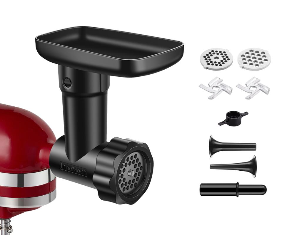 Kitchen Gadgets Mixer - 2024年最新の高品質フードミートグラインダーアタッチメントアクセサリー（キッチンエイドスタンドミキサー用）- ソーセージフィラーチューブ2本付き