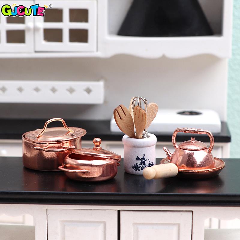 ドールハウス装飾用ミニチュアポットキット、エッグビータージャ - Kitchen Gadgets And Toys のレビューと価格