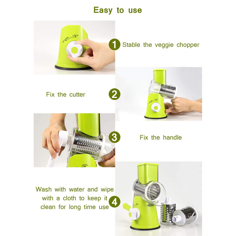 LMETJMA マニュアルロータリー野菜スライサーカッターキ - Cheese Grater Box のレビューと価格