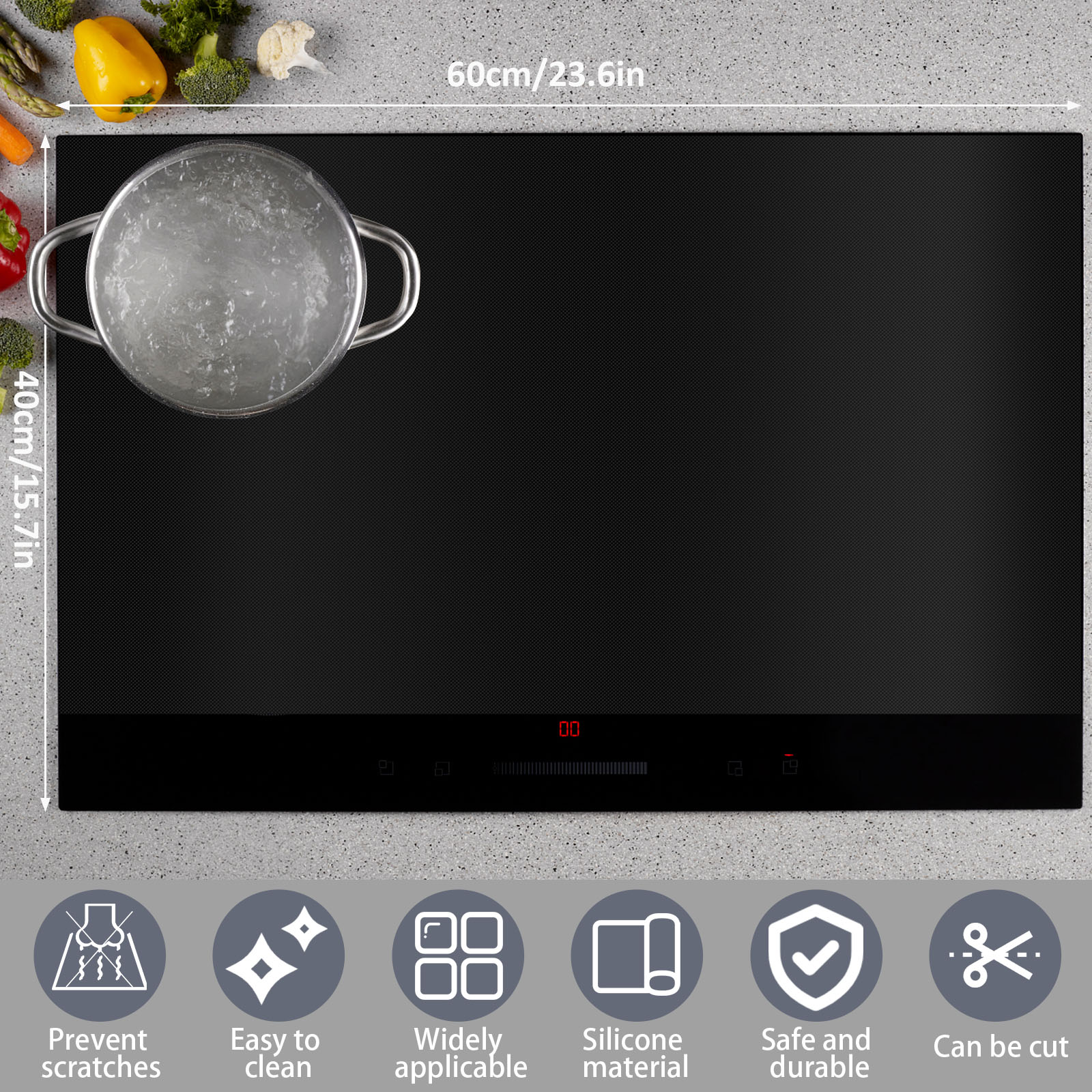 誘導調理用滑り止めシリコンカバー,電気ストーブ,マット,パッ - Kitchen Gadgets Everyone Needs のレビューと価格
