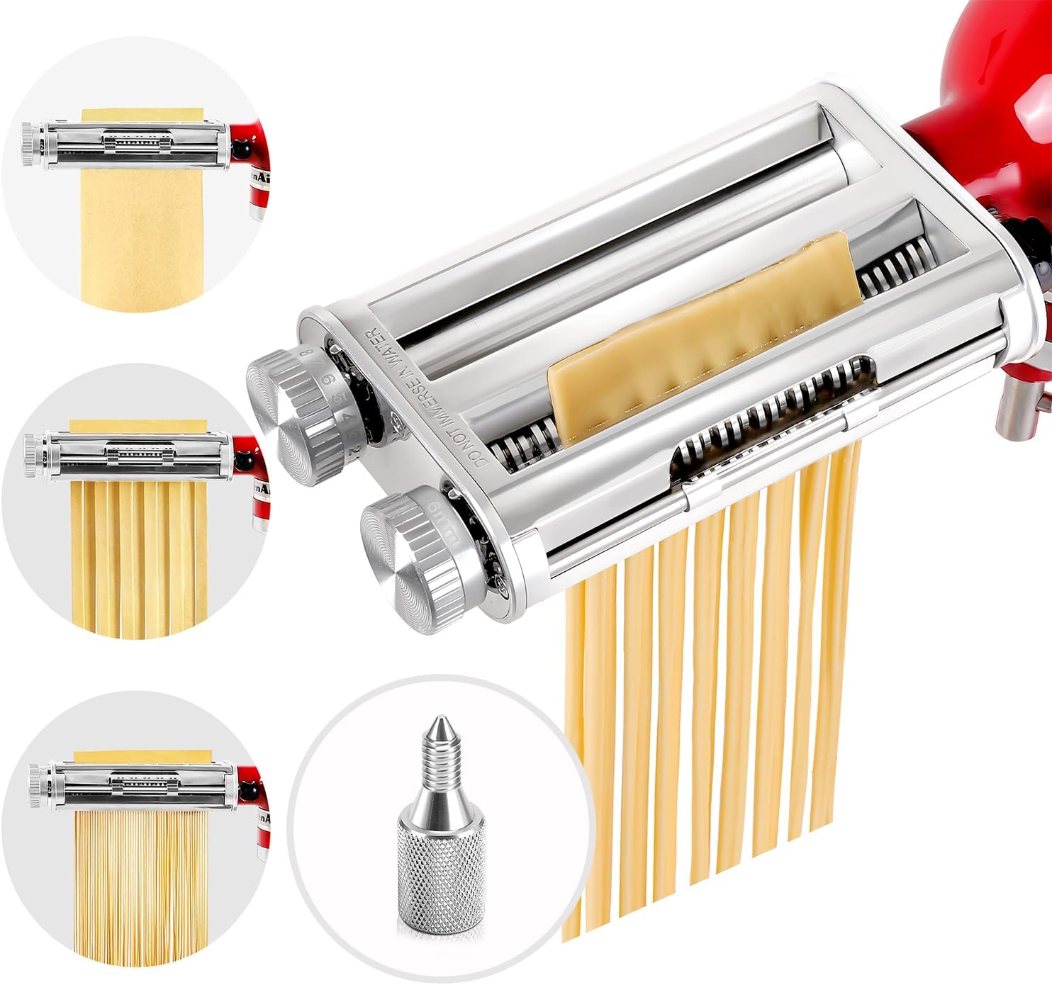 キッチンエイドミキサー3-in-1パスタローラーカッターアタ - Kitchen Gadgets Mixer のレビューと価格