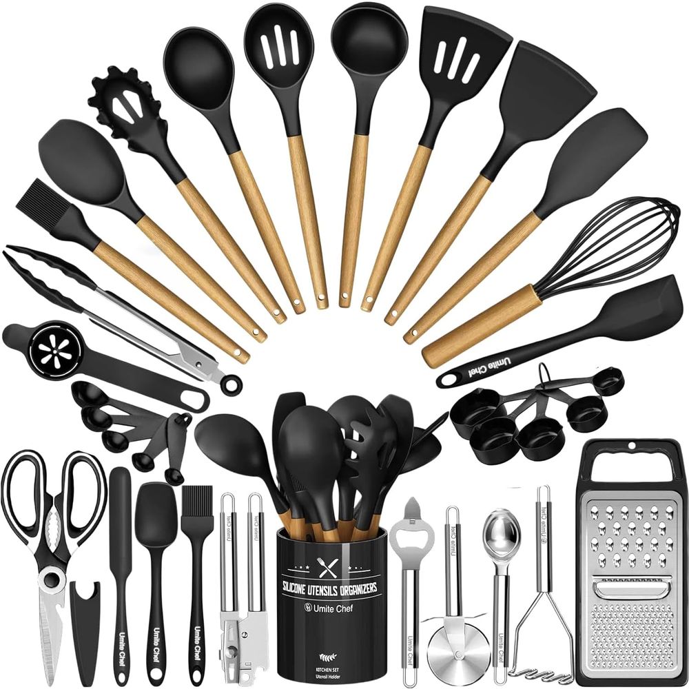 キッチン用品セット - 34個入りシリコン製調理器具セット、 - Kitchen Gadgets And Utensils のレビューと価格