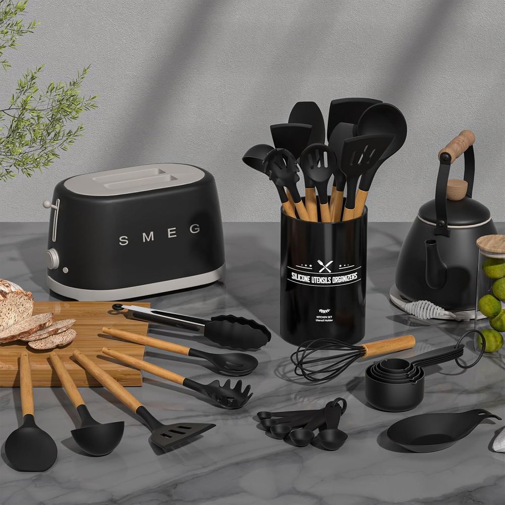 キッチン用品セット - 34個入りシリコン製調理器具セット、 - Kitchen Gadgets And Utensils のレビューと価格