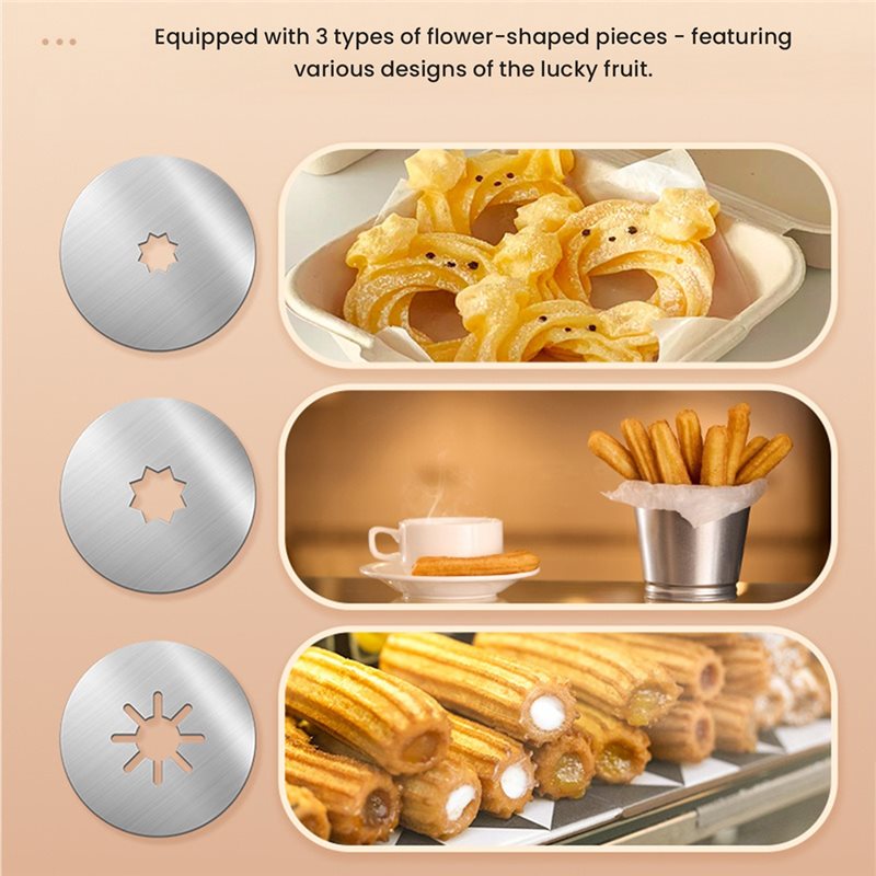 AEE6-ホームチュロスメーカーマシン スペインの揚げ生地ス - Kitchen Gadgets In Spanish のレビューと価格