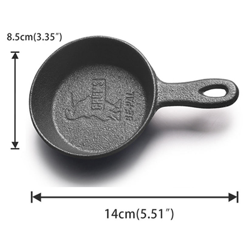 ガス電磁調理器用鋳鉄フライパン、ミニエッグフライパン、焦げ付 - Cast Iron Skillet のレビューと価格