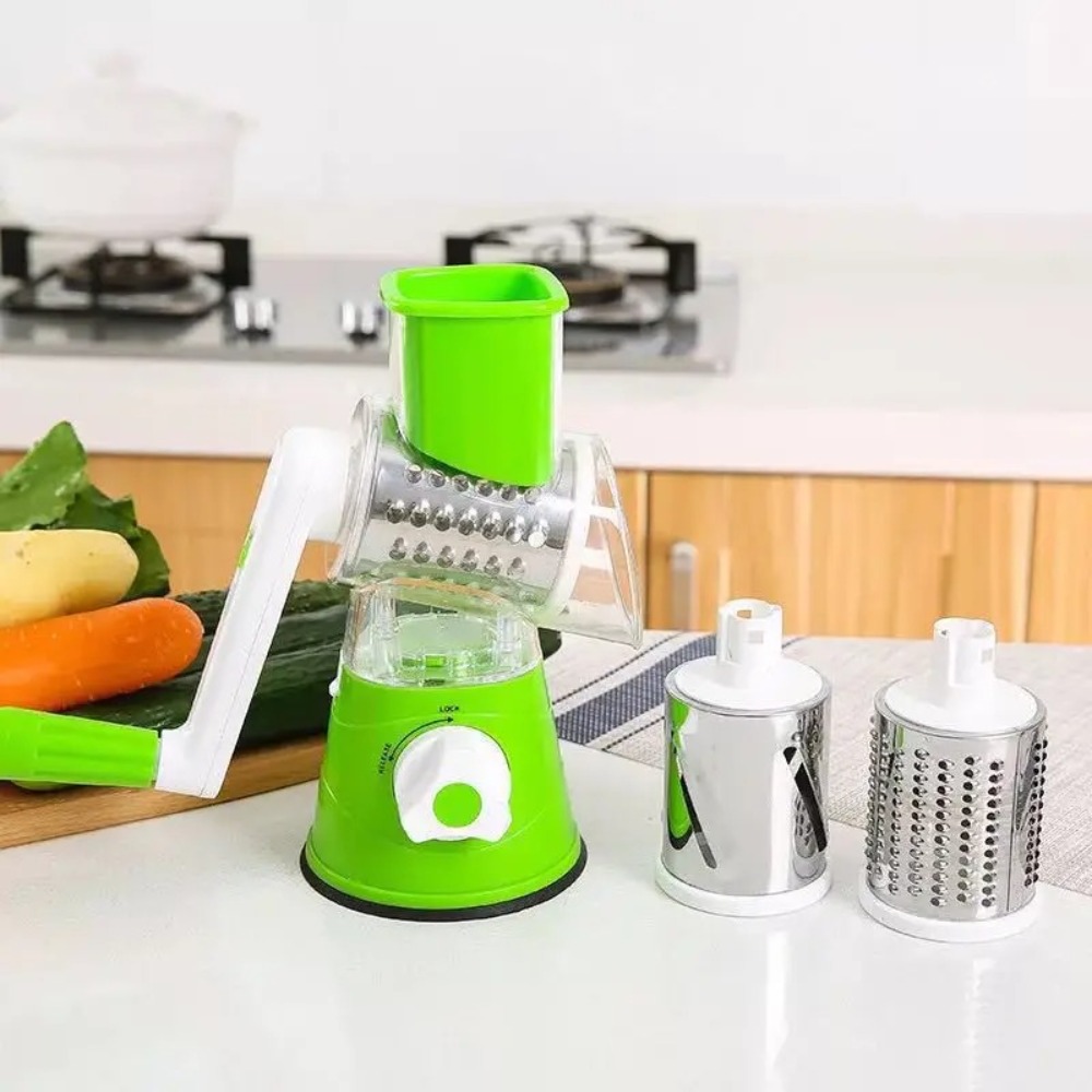 ロータリーフードスライサー、チーズおろし器、果物と野菜のシュ - Cheese Grater Box のレビューと価格
