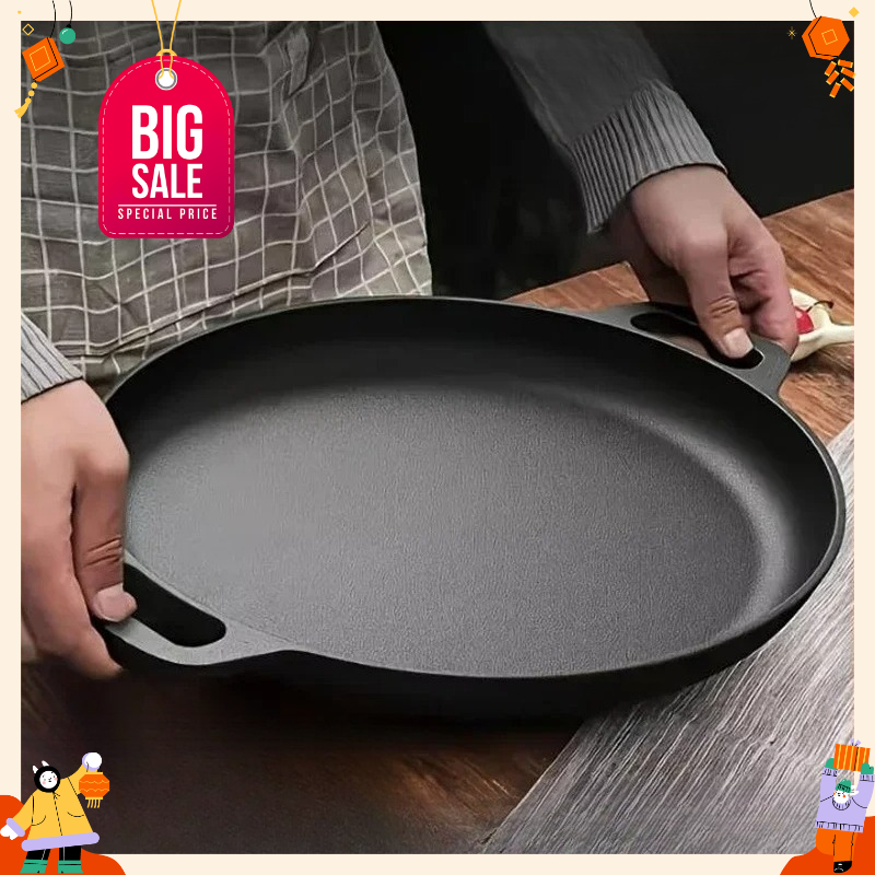 2026年新型鋳鉄製フライパン、ノンスティック加工、ピザ、卵 - Cast Iron Skillet のレビューと価格