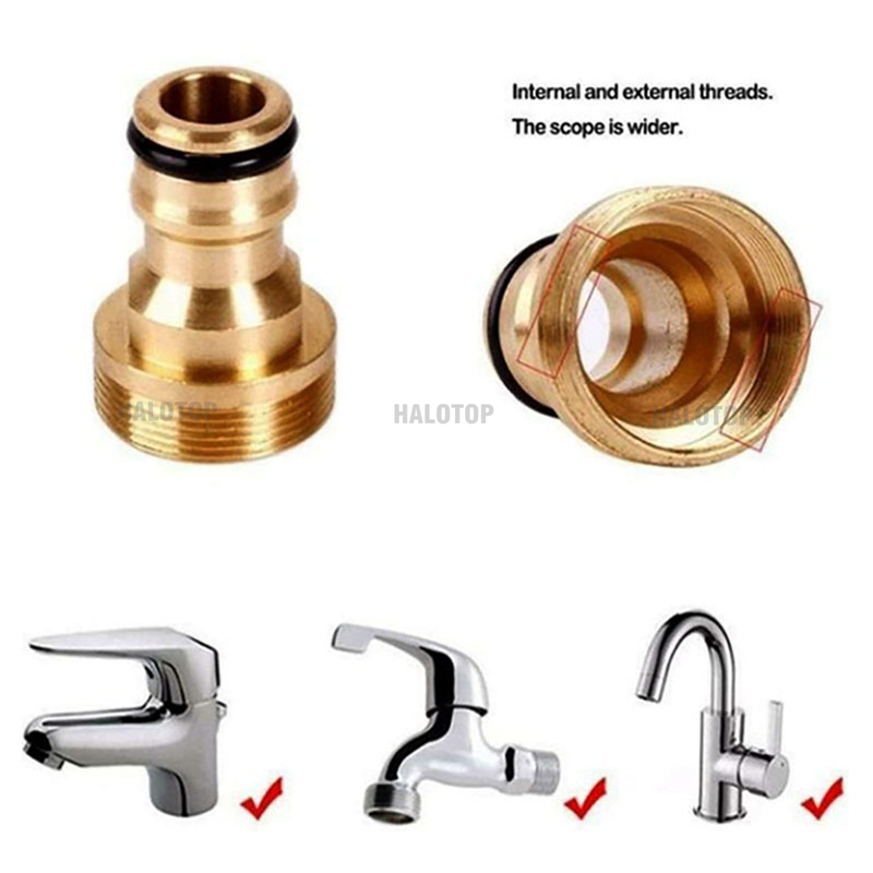 ユニバーサル真ちゅう製タップキッチンアダプター,蛇口コネクタ - Kitchen Gadgets Mixer のレビューと価格