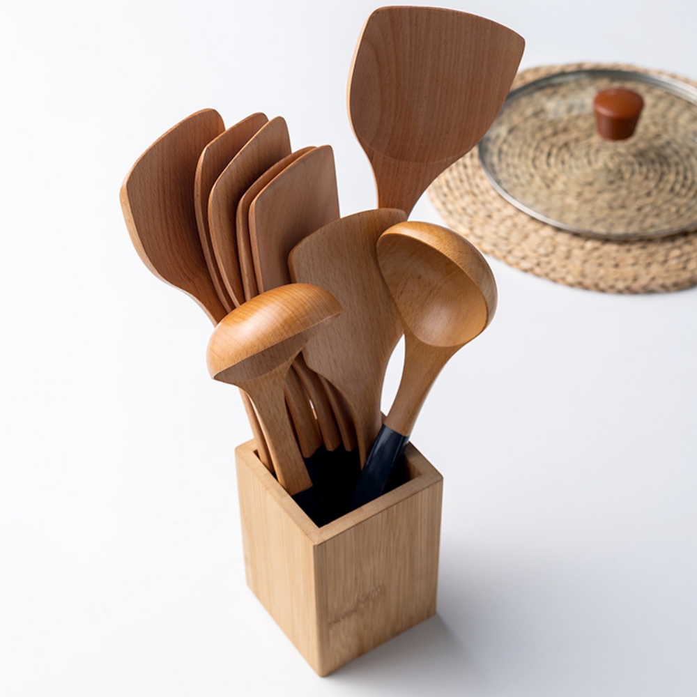 多機能ノンスティック木製ターナー、家庭用滑り止め炒め物用調理 - Kitchen Gadgets And Utensils のレビューと価格