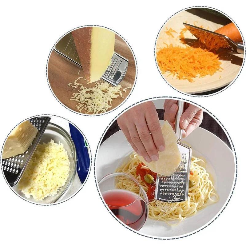 新しいステンレス製ハンドヘルドチーズグレーター、チョコレート - Cheese Grater Box のレビューと価格