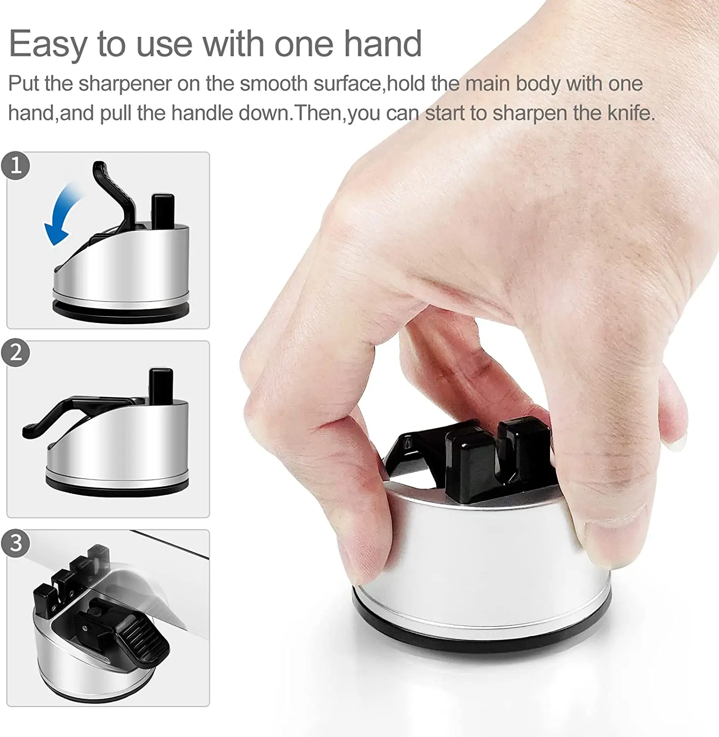 2025年新型ハンズフリー包丁研ぎ器、吸盤付きポケットナイフ - Kitchen Gadgets New 2025 のレビューと価格