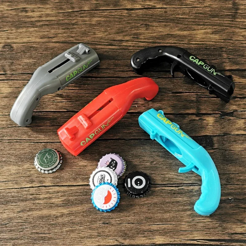 創造的な缶切りスプリングカタパルトランチャーガン型バーツール - Kitchen Gadgets And Toys のレビューと価格