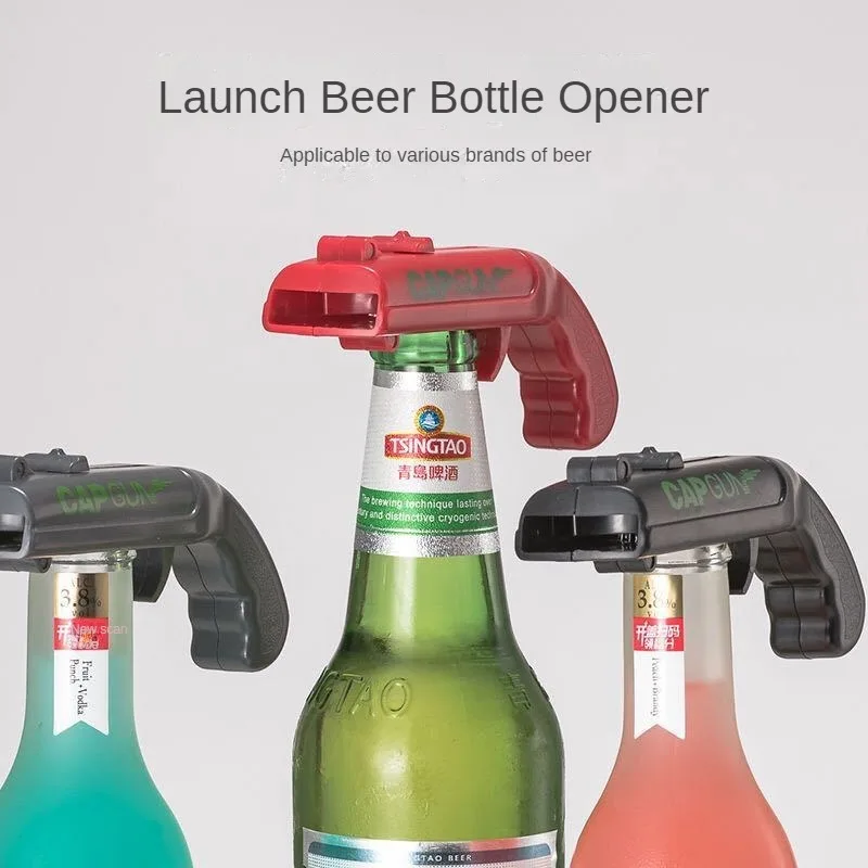 創造的な缶切りスプリングカタパルトランチャーガン型バーツール - Kitchen Gadgets And Toys のレビューと価格