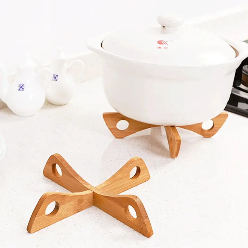 クロストレイホルダー木製取り外し可能なテーブルマット抗熱スチ - Kitchen Gadgets In Japan のレビューと価格
