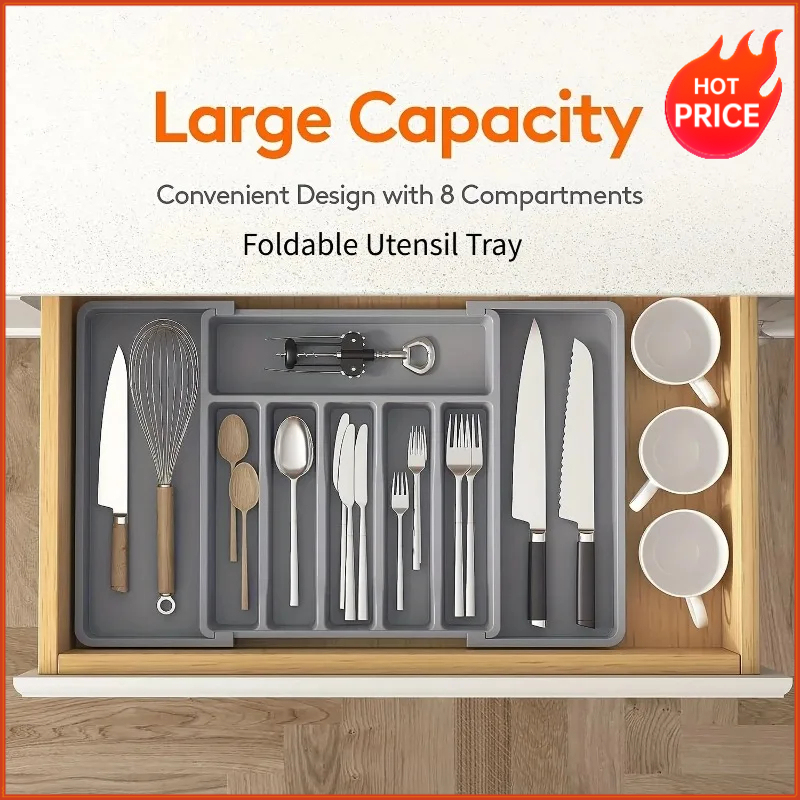 1個入りアップグレード版調整可能食器整理オーガナイザー –  - Kitchen Gadgets And Utensils のレビューと価格