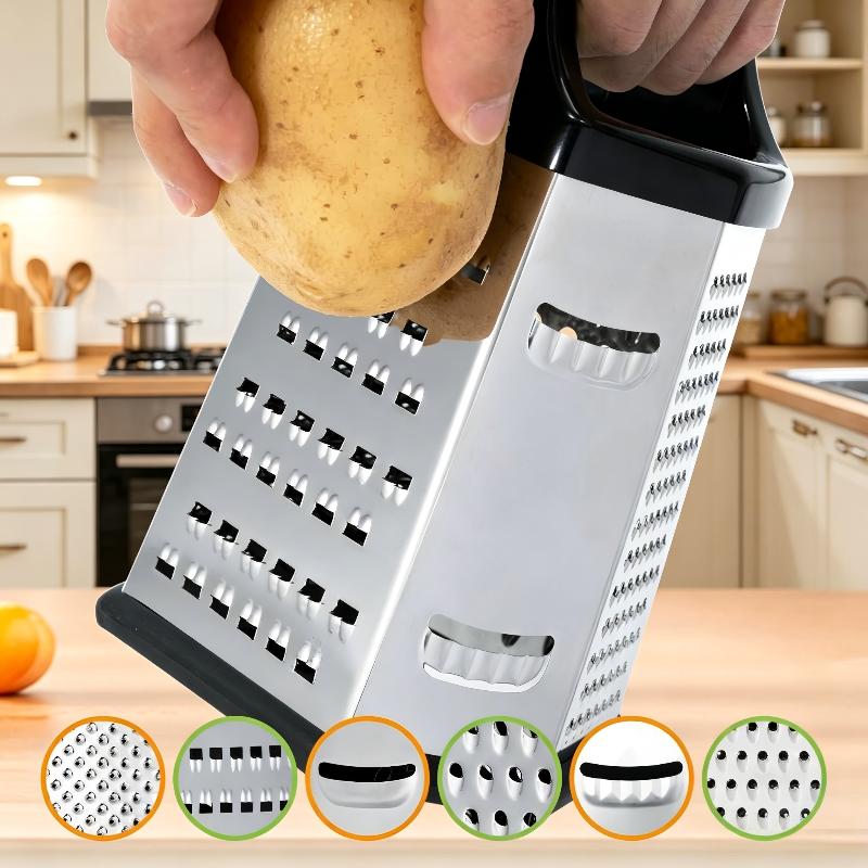 6面ステンレス鋼ボックスグレーター多機能手動スライサーシュレ - Cheese Grater Box のレビューと価格