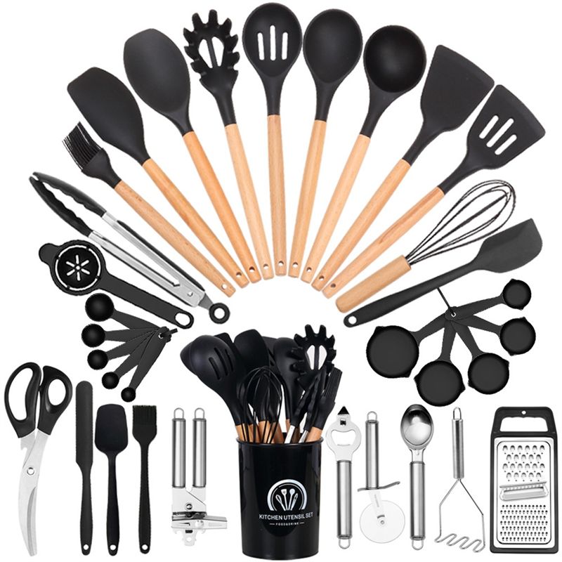 ABJN-Chef シリコン製キッチン用品セット、34点耐熱 - Kitchen Gadgets For Chefs のレビューと価格