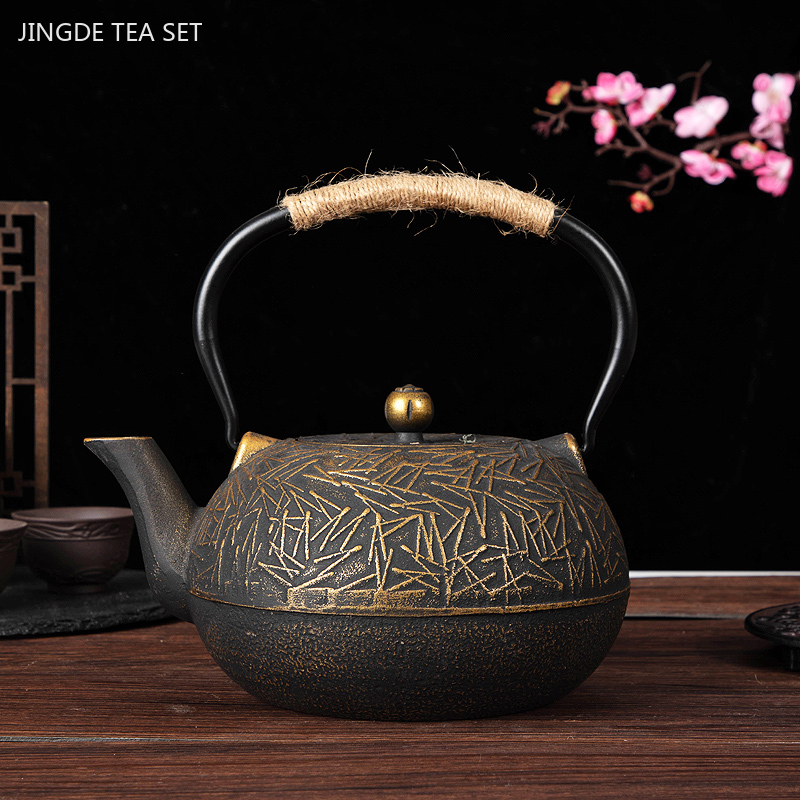 カスタマイズされた鋳鉄製ティーポット,900ml,日本のアン - Cast Iron Skillet のレビューと価格