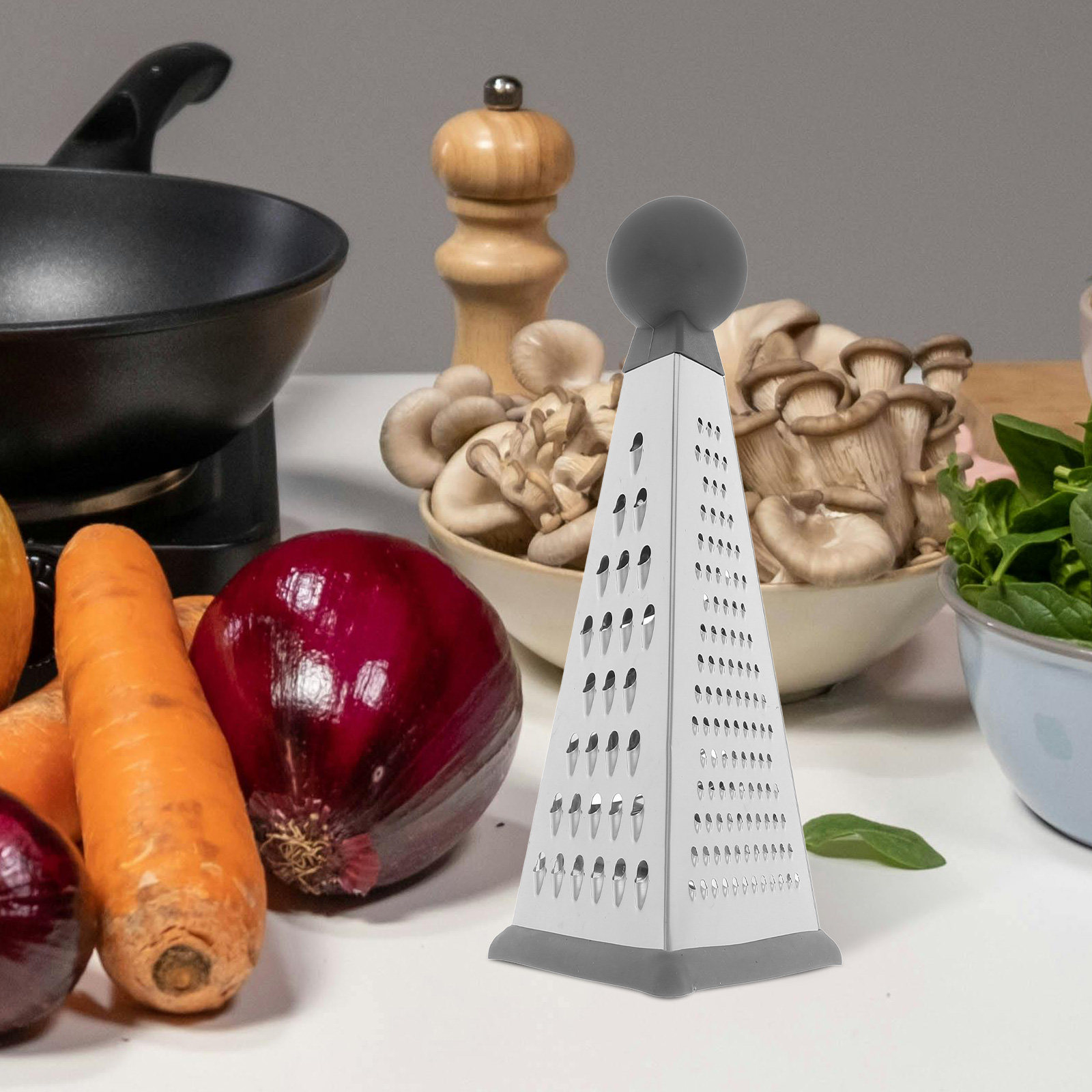 ステンレス製三角形チーズグレーターボックス 多機能キッチンツ - Cheese Grater Box のレビューと価格