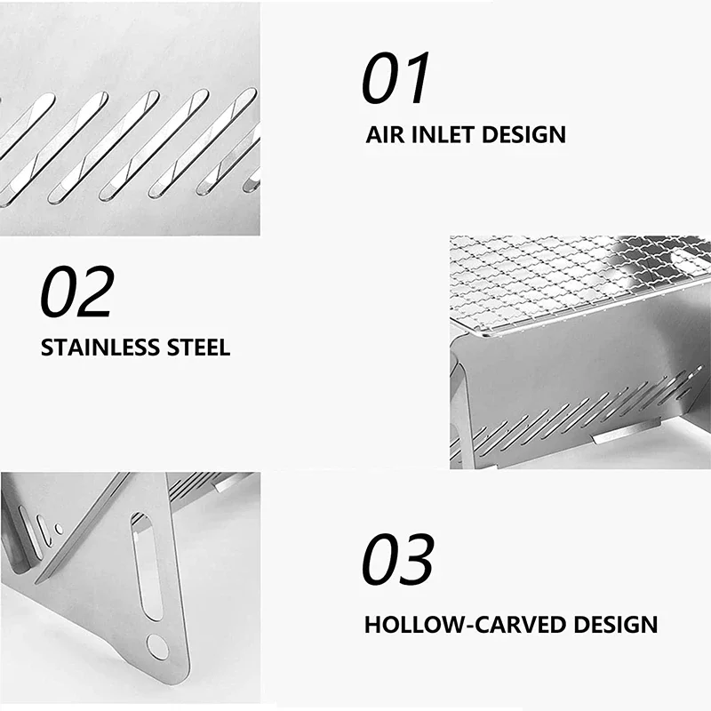 多機能木製バーベキューグリル,キッチン用品,折りたたみ式暖房 - Kitchen Gadgets And Utensils のレビューと価格