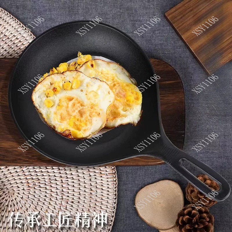 無塗装鋳鉄フライパン ロングハンドル ステーキ・オムレット用 - Cast Iron Skillet のレビューと価格
