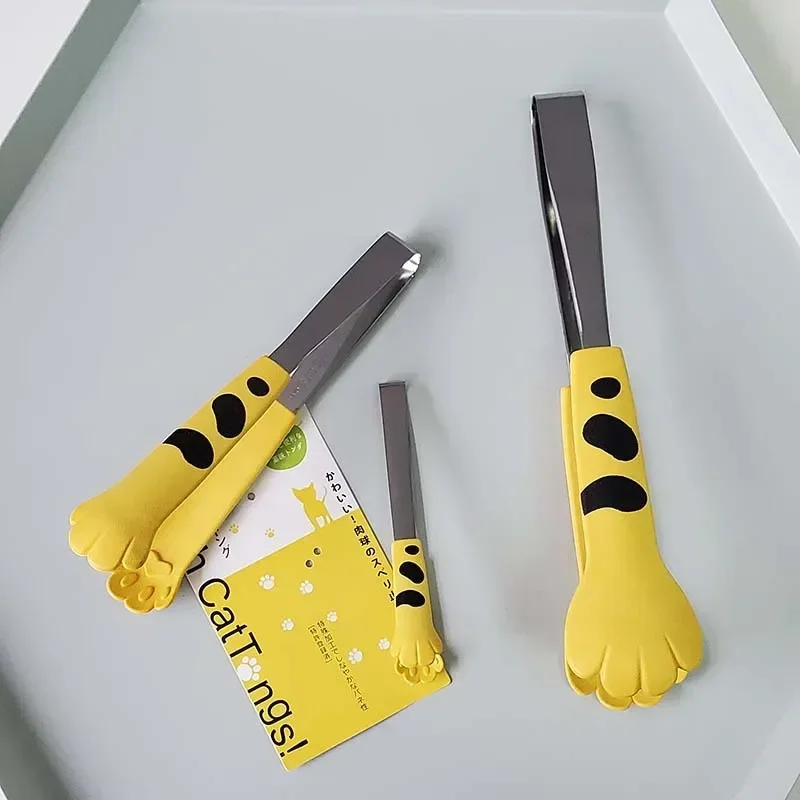 猫の足の形の食品トングかわいい漫画食事トングステンレス鋼バー - Kitchen Gadgets New 2025 のレビューと価格