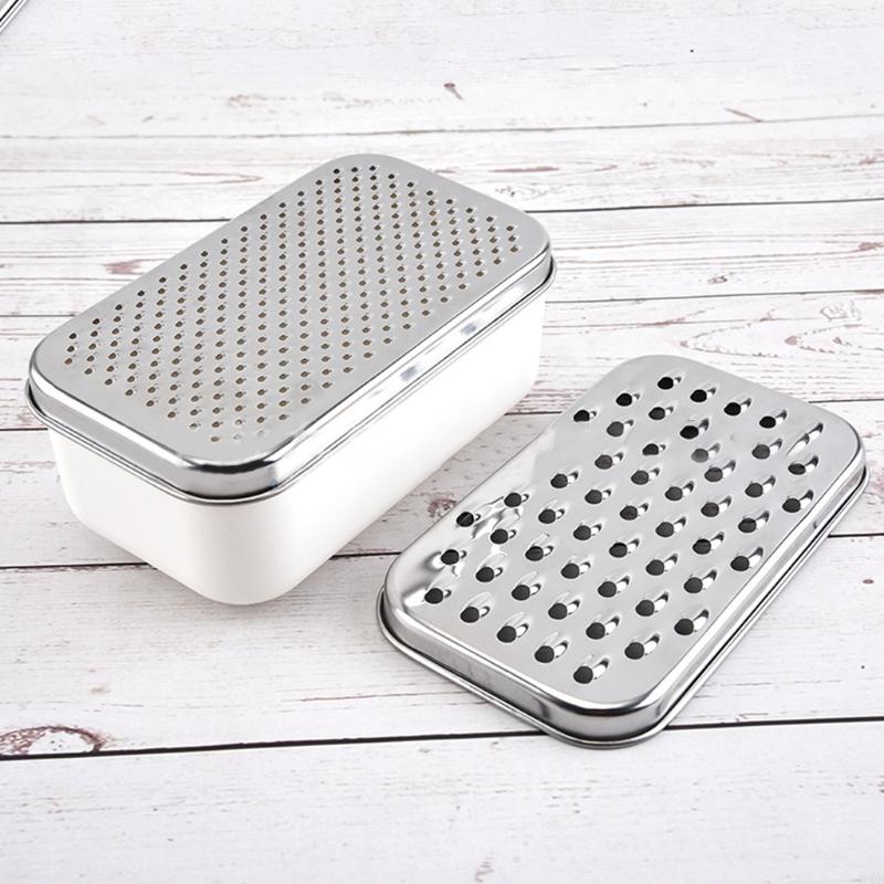 400dチーズのおろし、食品貯蓄者コンテナ2 in1フルーツ - Cheese Grater Box のレビューと価格