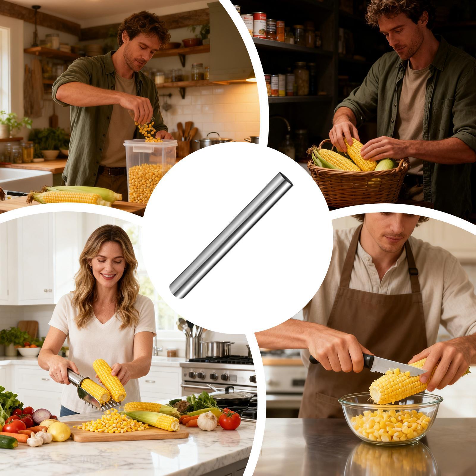 トウモロコシの芯の皮むき器 ステンレス鋼 キッチンガジェット - Kitchen Gadgets For Chefs のレビューと価格
