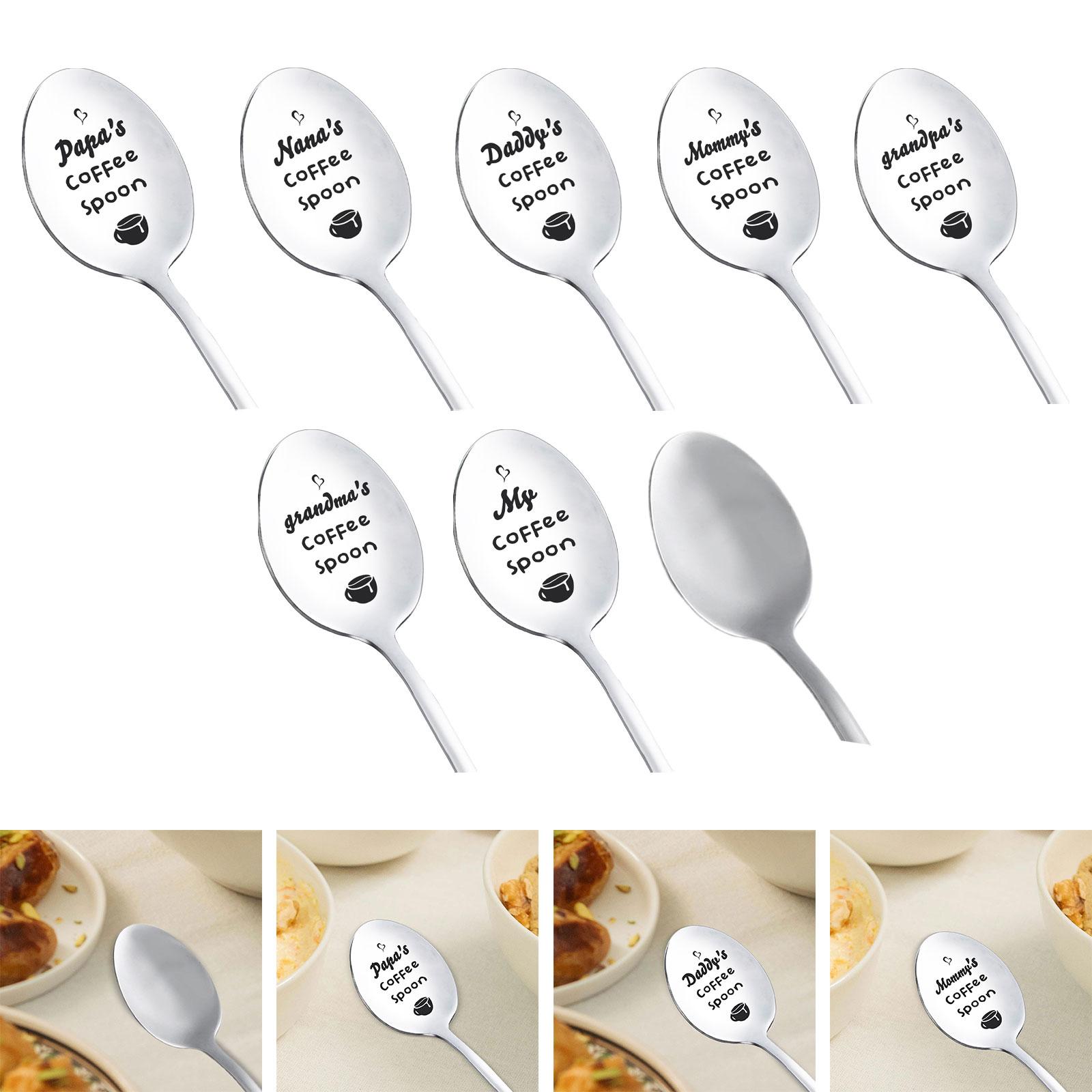 刻印入りステンレス製調理用スプーン、ロングハンドルスープレー - Kitchen Gadgets For Dad のレビューと価格
