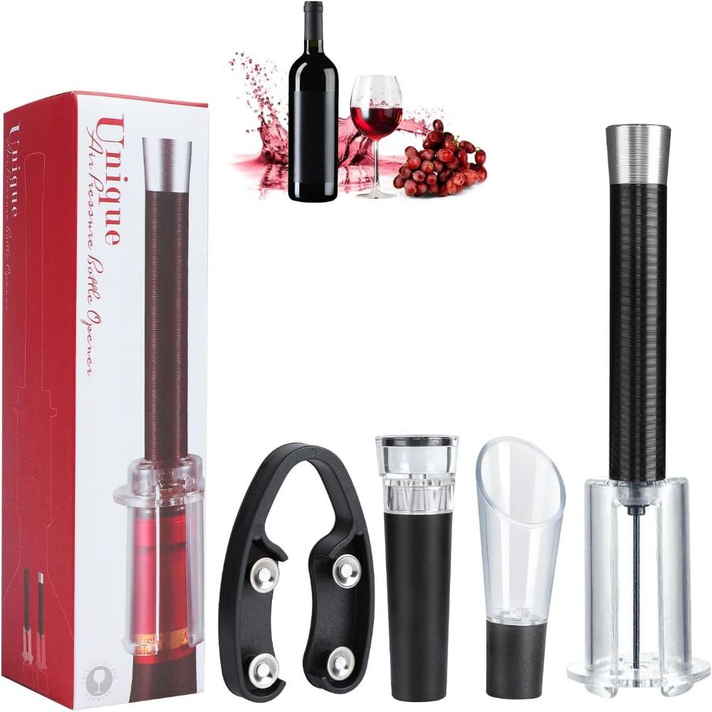バーアクセサリー ワインボトルオープナーセット アルミ合金  - Kitchen Gadgets Everyone Needs のレビューと価格