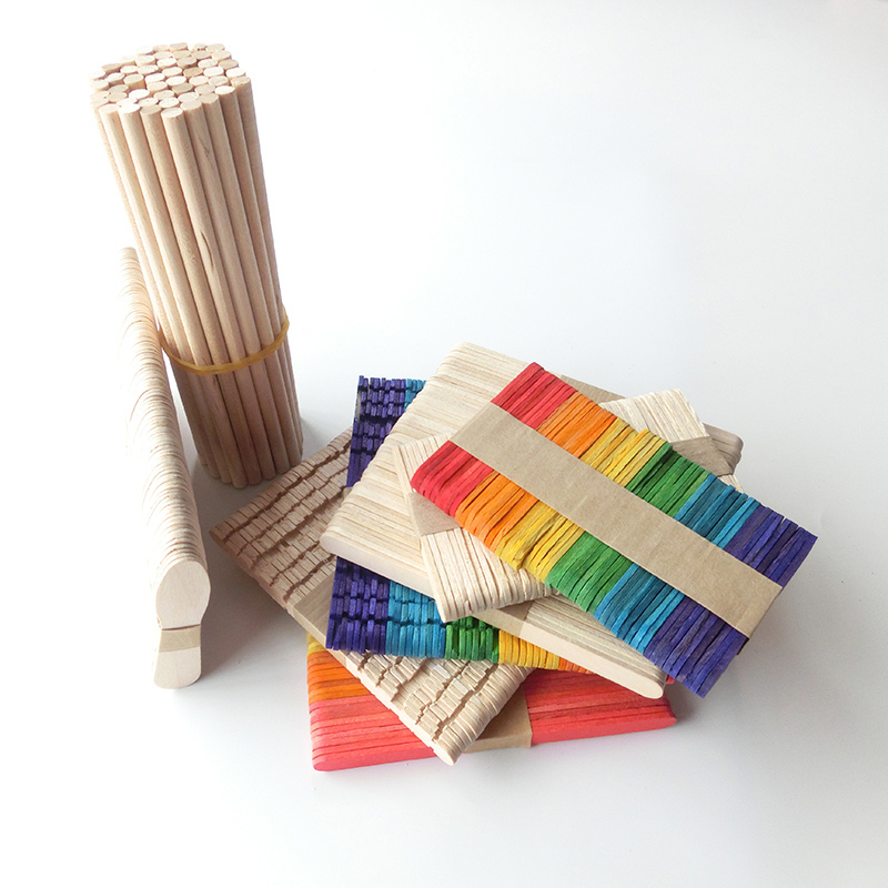 アイスクリームスティック 50本 天然木製 ポプシクル アイ - Kitchen Gadgets And Toys のレビューと価格