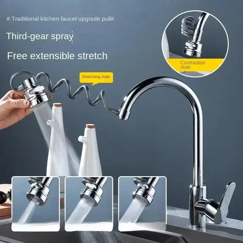 新しい3モードシンク蛇口360度回転フィルター延長チューブシ - Kitchen Gadgets Everyone Needs のレビューと価格