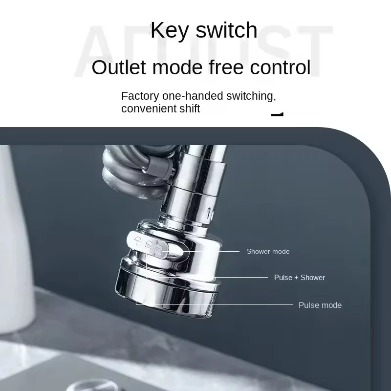 新しい3モードシンク蛇口360度回転フィルター延長チューブシ - Kitchen Gadgets Everyone Needs のレビューと価格
