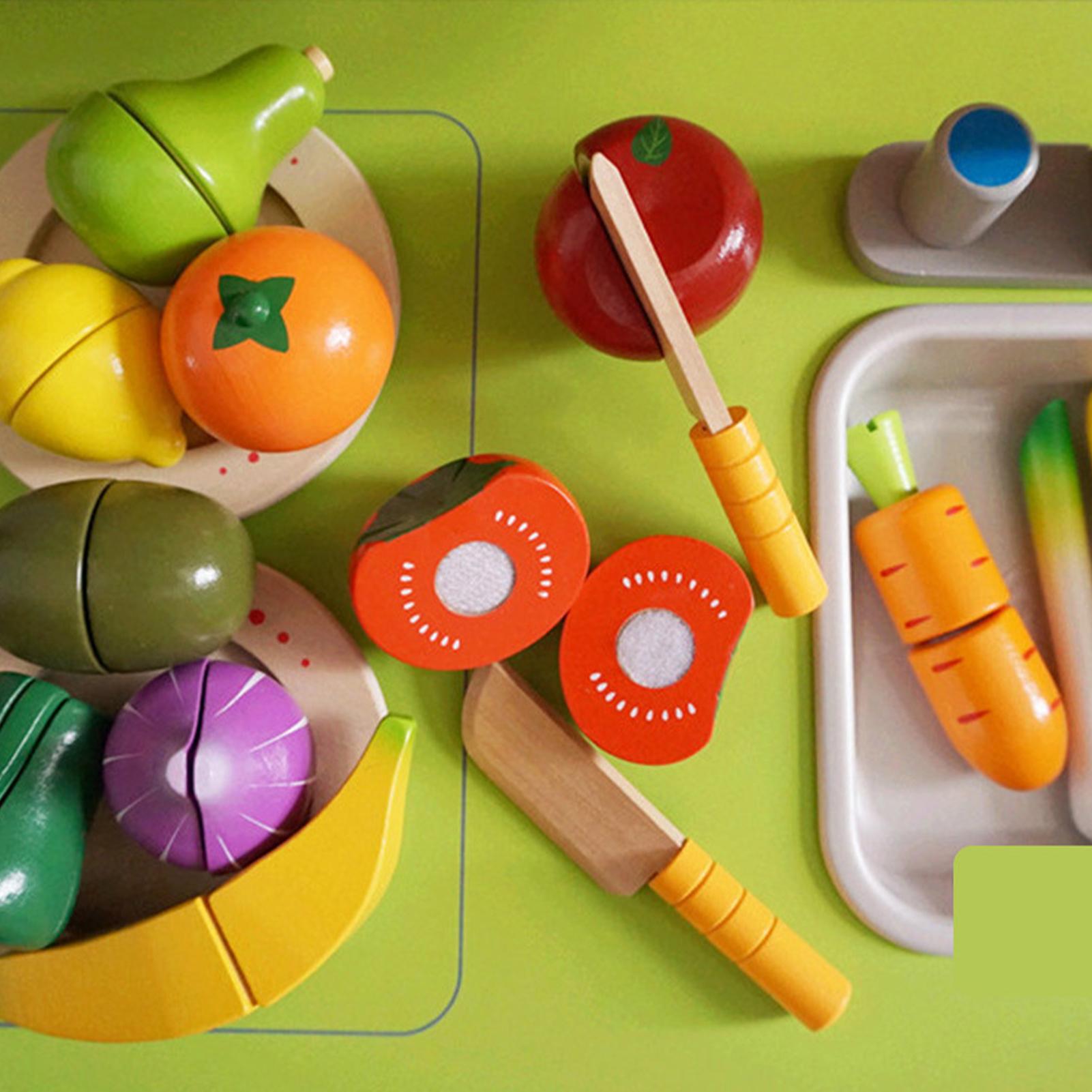 幼児カッター調理おもちゃ子供木製カッター早期学習ゲーム男の子 - Kitchen Gadgets And Toys のレビューと価格