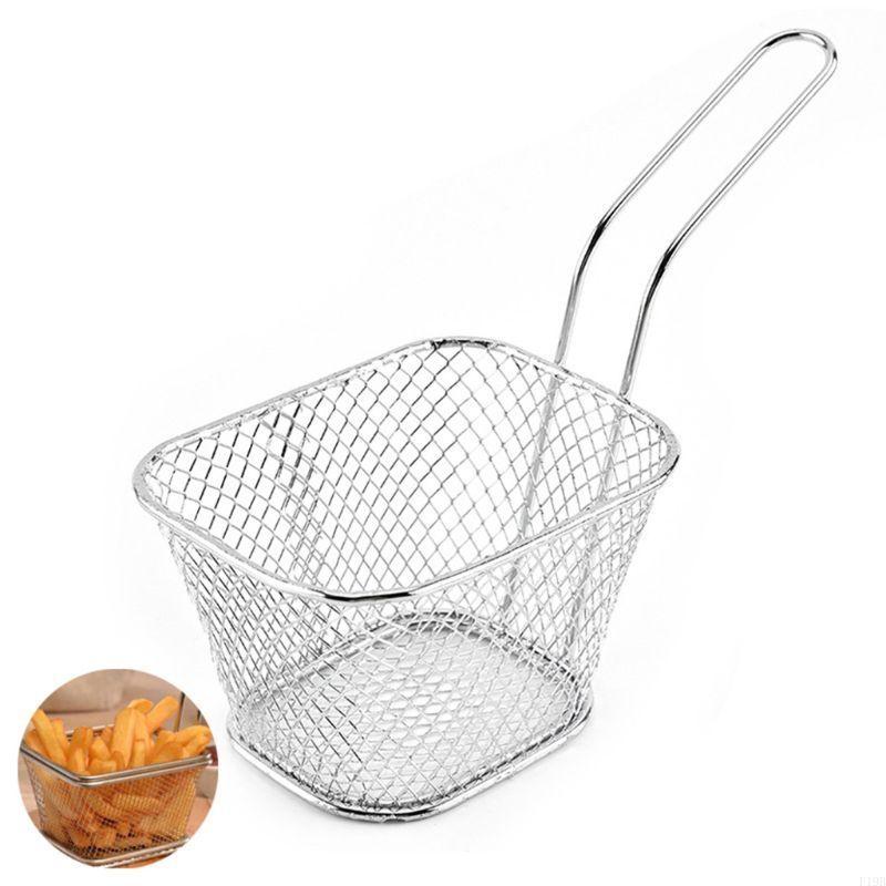 F19B チップスクエアメッシュフライバスケットスクエアフレ - Kitchen Gadgets For Chefs のレビューと価格
