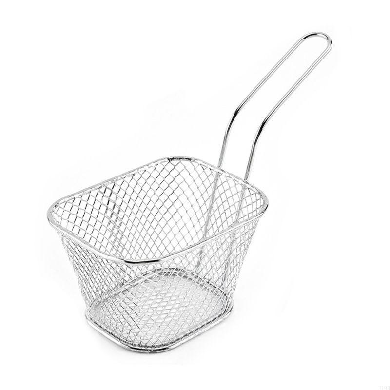 F19B チップスクエアメッシュフライバスケットスクエアフレ - Kitchen Gadgets For Chefs のレビューと価格