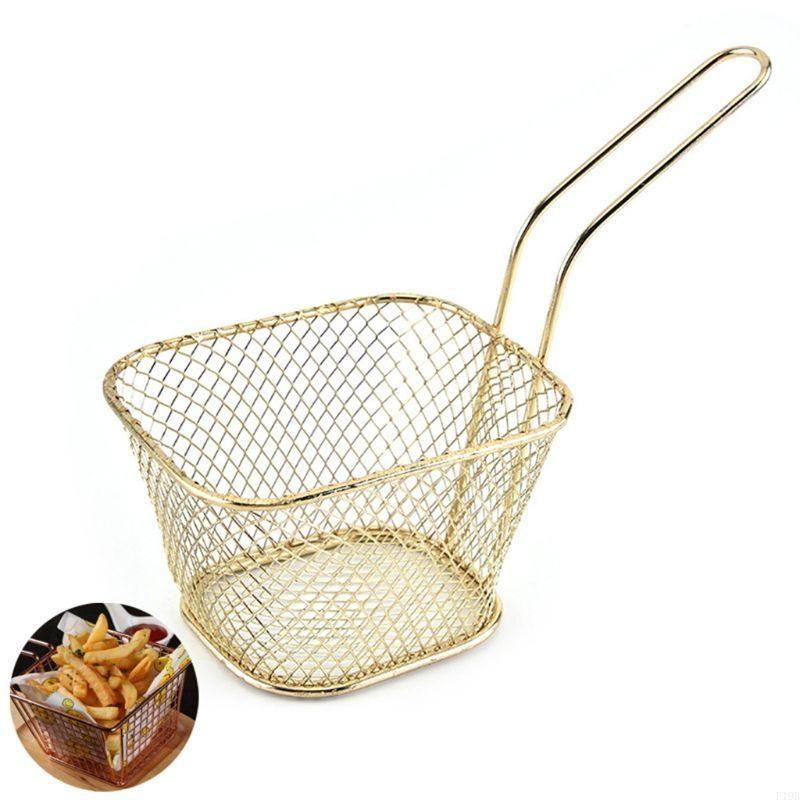 F19B チップスクエアメッシュフライバスケットスクエアフレ - Kitchen Gadgets For Chefs のレビューと価格